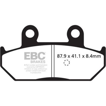 EBC SFA412 2007-16 Suzuki Burgman AN 400 Arka Fren Balatası