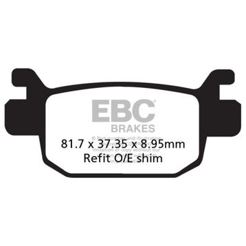 EBC SFA415 Honda SH 300 Arka Fren Balatası