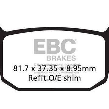 EBC SFA415 Honda SH 300 Arka Fren Balatası