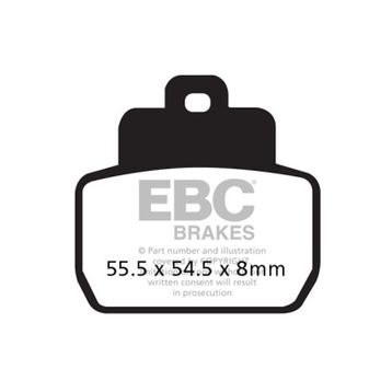 EBC SFA425 Organik Piaggio X9 250 Arka Fren Balatası
