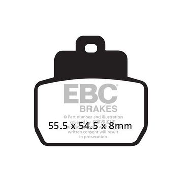 EBC SFA425 Organik Piaggio X9 250 Arka Fren Balatası