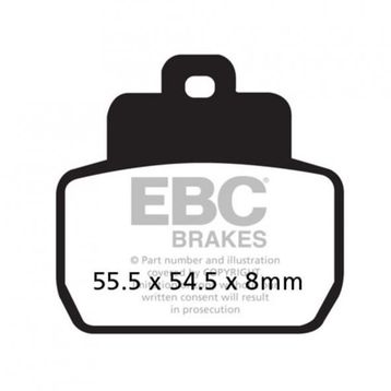 EBC SFA425 Organik Piaggio X9 250 Arka Fren Balatası