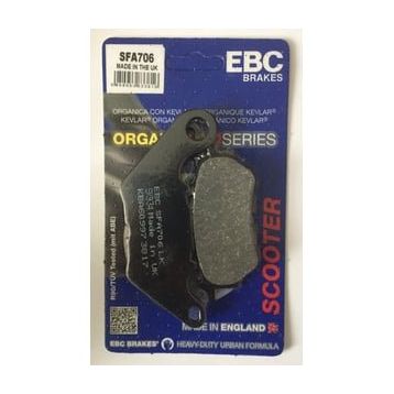 EBC SFA706 2018-2020 X-Max 250 Organik Standart Tek Renk Arka Fren Balatası