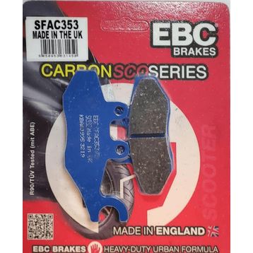 EBC SFAC353 Karbon Piaggio X Evo 250 Standart Tek Renk Ön Fren Balatası
