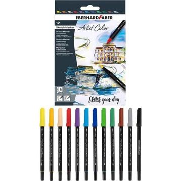 Eberhard Faber 12'li Artist Color Eskiz Markörü