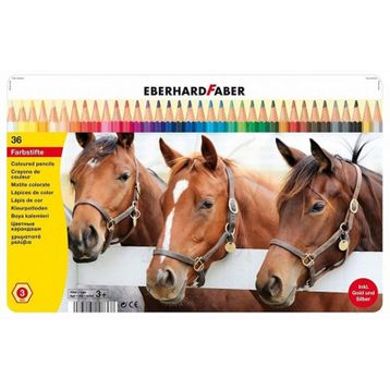 Eberhard Faber 514836 3.0 mm 36'lı Metal Kutu Kuru Boya Kalem Seti