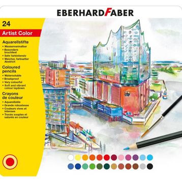 Eberhard Faber Artist Color Watercolour Pencil (Suluboya Kalemi) 24 Renk
