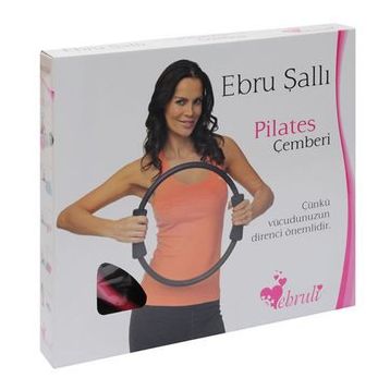Ebruli 35 Cm Fuşya-Siyah Pilates Çemberi