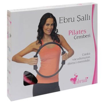 Ebruli 35 Cm Fuşya-Siyah Pilates Çemberi