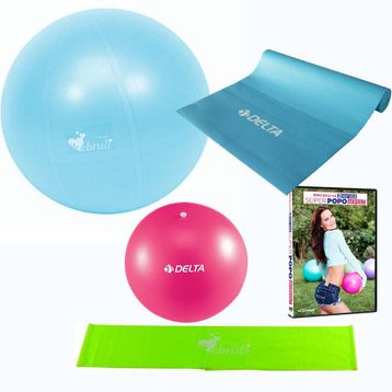 Ebruli 35 Cm Mavi-Siyah Pilates Çemberi