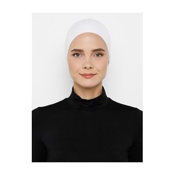 Ecardin 85511 Dikişsiz Bone -Beyaz