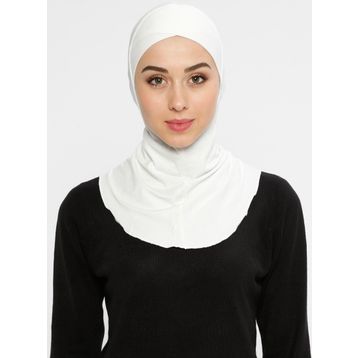 Ecardin Ekru Büyük Hijab Çapraz Bone
