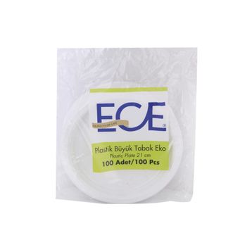 Ece 21 cm 100'lü Plastik Tabak