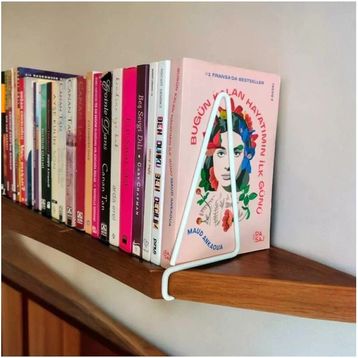 Ece Aksesuar Beyaz 2'li Kitap Tutucu ve Desteği