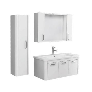 Ece Banyo Note Smart 100 cm Beyaz Banyo Dolabı