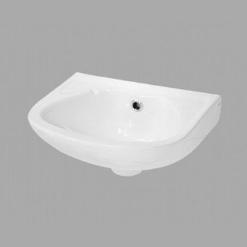 Ece Banyo Tek Parça 35 cm Delikli Lavabo Batarya