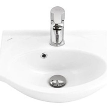 Ece Banyo Tek Parça 35 cm Delikli Lavabo Batarya