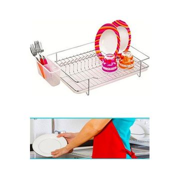 Ece Metal Tek Katlı Yonca Tabaklık Bulaşıklık