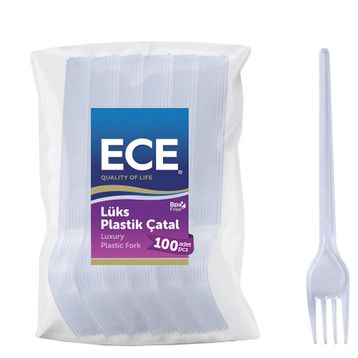 Ece Plastik 50'li Lüx Kristal Çatal