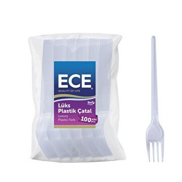Ece Plastik 50'li Lüx Kristal Çatal