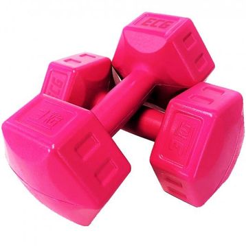 Ecgspor 3 kg Fuşya Dambıl ve Ağırlık Seti Seti Fitness