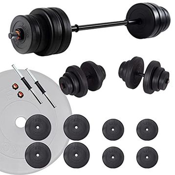 Ecgspor 35 kg Halter Seti ve Dambıl Seti Ağırlık Fitness Seti
