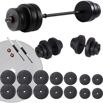 Ecgspor 95 kg Halter Seti ve Dambıl Seti Ağırlık Fitness Seti