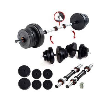 Ecgspor Hero Serisi 22 kg Multifonksiyonel Halter Seti ve Dambıl Seti Ağırlık Fitness Seti
