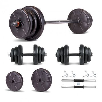 Ecgspor Hero Serisi 22 kg Multifonksiyonel Halter Seti ve Dambıl Seti Ağırlık Fitness Seti
