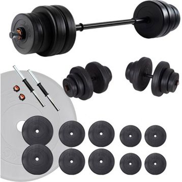 Ecgspor Hero Serisi 55 kg Dambıl Seti ve Halter Seti Ağırlık Fitness Seti
