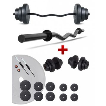 Ecgspor Z Bar 55 kg Dambıl Seti Ve Fitness Ağırlık Seti