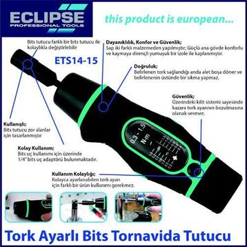 Eclipse ETS14-15 Bits Tutucu Tornavida