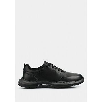 Eclipse Ürün Kodu:5599668301100 Siyah Deri Erkek Sneaker