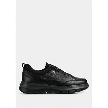 Eclipse Ürün Kodu:5599668301100 Siyah Deri Erkek Sneaker