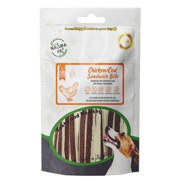 Eco Natura Pet 100 gr Natura Tavuk Etli ve Morina Balıklı Sandviç Köpek Ödülü