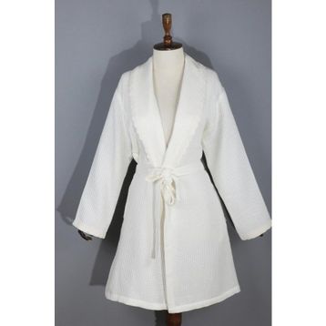 Ecocotton Alessa Krem Kadın Bornoz