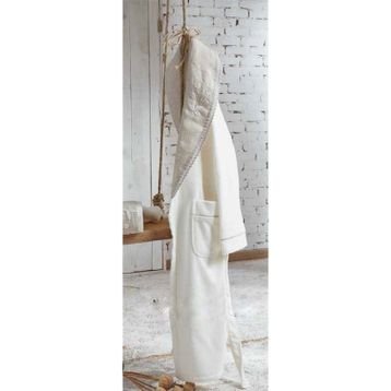 Ecocotton Ayliz Krem Kadın Bornoz