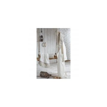Ecocotton Ayliz Krem Kadın Bornoz