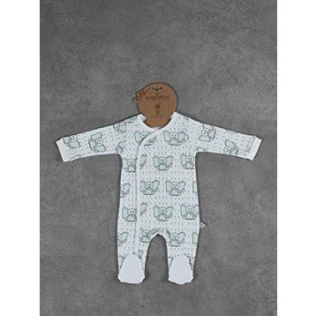 Ecocotton Borneo Mint 0-3 Ay Bebek Tulumu