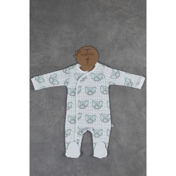 Ecocotton Borneo Mint 0-3 Ay Bebek Tulumu