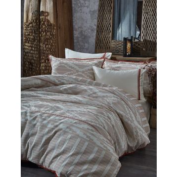Ecocotton Colossae Multi Terra Organik Pamuk Çift Kişilik Nevresim Takımı