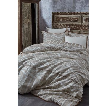 Ecocotton Colossae Siyah Organik Pamuk Çift Kişilik Nevresim Takımı