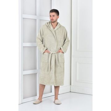 Ecocotton Ecosoft Bej Kadın Bornoz