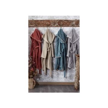 Ecocotton Ecosoft Gri Kadın Bornoz
