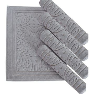 Ecocotton Elenora Gri Pamuk 50x80 cm Banyo Paspası