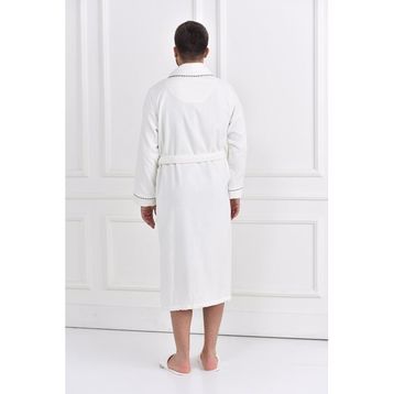 Ecocotton Ella Krem Erkek Bornoz