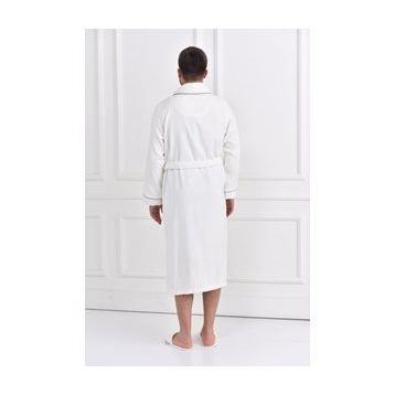 Ecocotton Ella Krem Erkek Bornoz