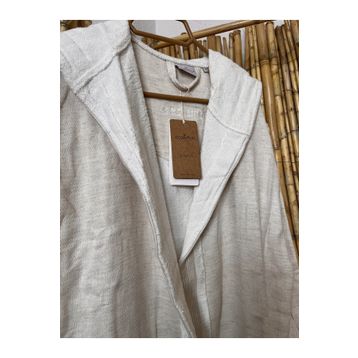 Ecocotton Hasna Terra %100 Organik Pamuk Keten Kadın Bornoz