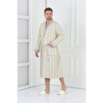 Ecocotton Laodikeia Krem Erkek Bornoz