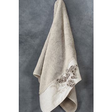 Ecocotton Masal Bej Kadın Bornoz